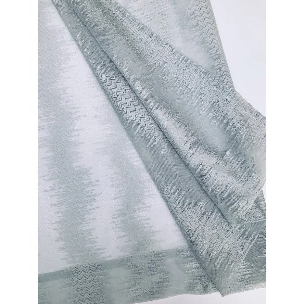 MANOR LUXE Bella Bella Sheer Gray Curtain Panel 54 in x 108 in NEW NWT